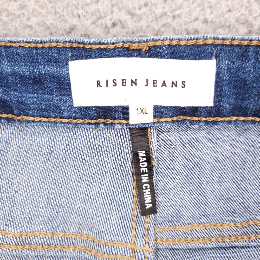 RISEN Jeans Size 1XL Mid Rise Straight Leg Medium Wash Denim 36x35 NEW - Picture 7 of 16